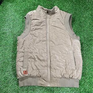 Tan fleece lined Cool Choice women's outdoor winter gilet vest (M)